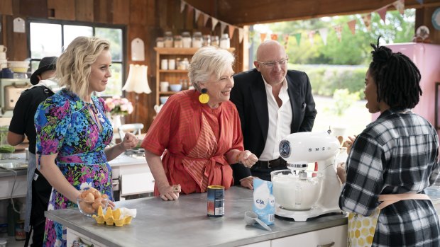 <i>The Great Australian Bake Off</i> returns with host Claire Hooper joining Maggie Beer, Matt Moran and the contestants.