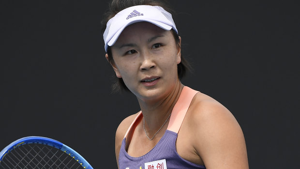 Peng Shuai at the 2020 Australian Open.