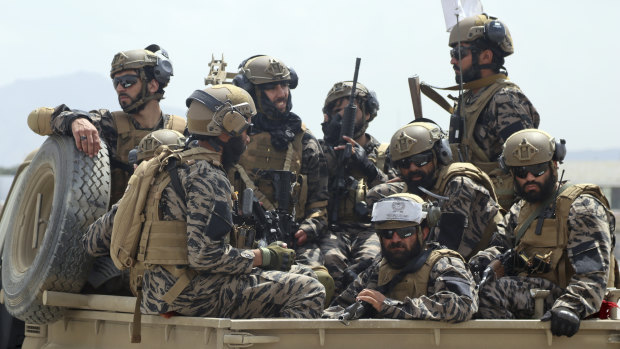 Taliban special forces fighters.