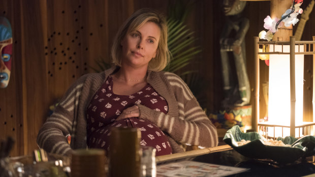 Charlize Theron in a scene from Tully.