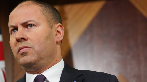 "No", was Treasurer Josh Frydenberg's unequivocal response when asked in London if he would consider pushing back the budget surplus.