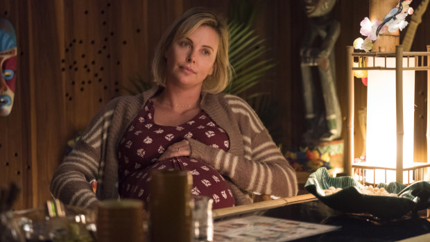 Charlize Theron as an exhausted mother in this year’s Tully.