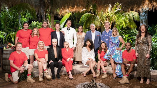 The cast of I’m a Celebrity 2021, with hosts with the most, Chris Brown and Julia Morris. 