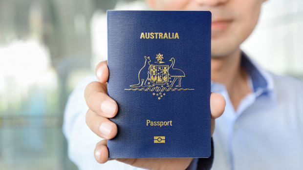 The Australian passport.