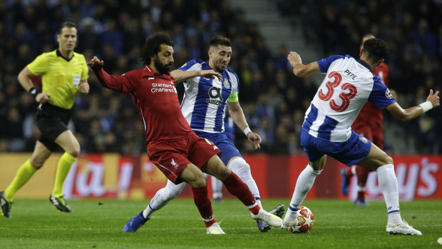 Liverpool's Mohamed Salah was in good form against Porto.