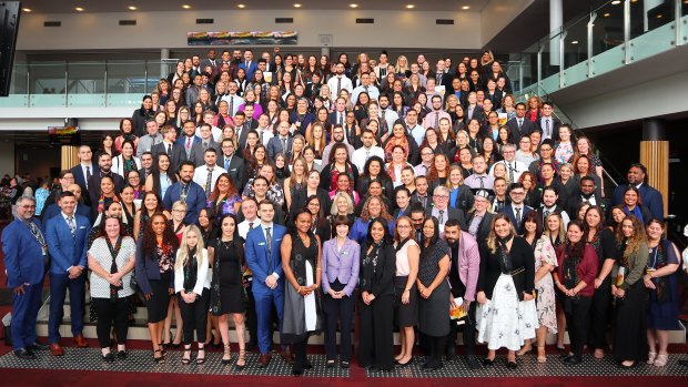 Of this year's  238 graduating Indigenous apprentices, 153 have joined the Department of Human Services.