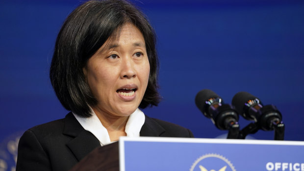 Katherine Tai unveiled the White House’s approach to trade with China in Washington this week.