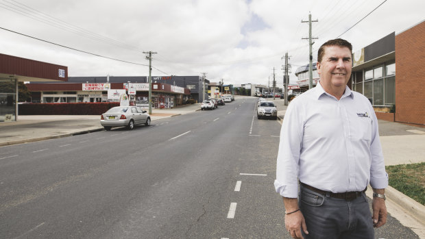 Watson Blinds have been in Fyshwick for 50 years. Its director Kevin Watson says the streets have slowly changed around them.