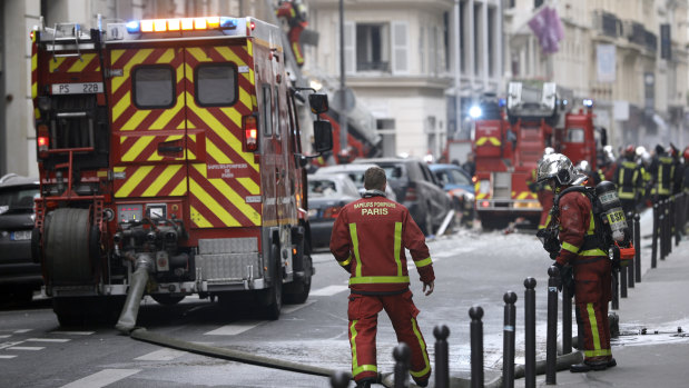 Paris firefighters at the scene of a gas leak last month.