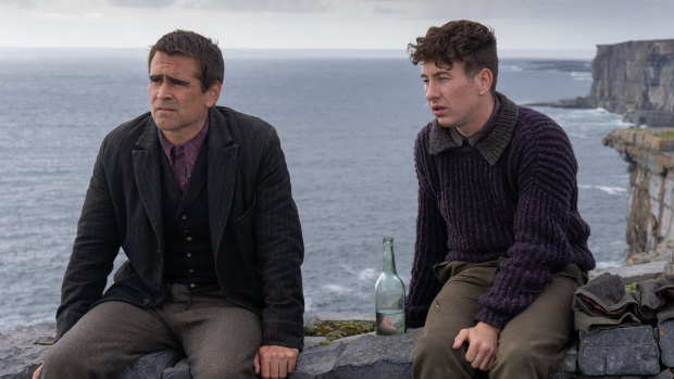 Colin Farrell (left) and Barry Keoghan in The Banshees of Inisherin.