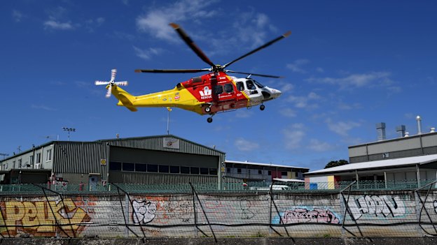 The Westpac Rescue Helicopter base in Newcastle.
