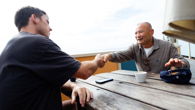 Eddie Jones after a 45-minute interview with the Herald.
