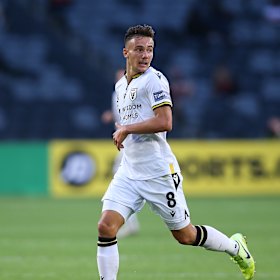 Denis Genreau while playing for Macarthur last seaosn. 