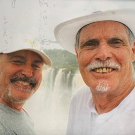 Architect Alexander Michael with his late partner Tony White.