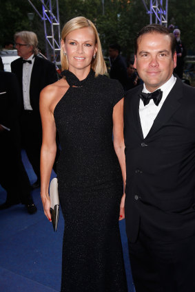 Sarah and Lachlan Murdoch.