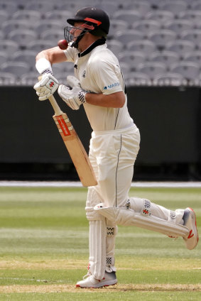 WA's Shaun Marsh was struck on the helmet before a Sheffield Shield game at the MCG was abandoned this month.