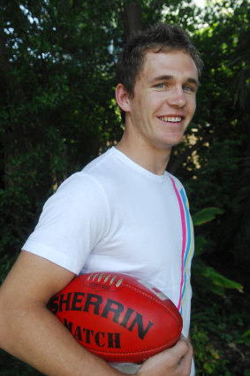 Joel Selwood in 2006, before being drafted to Geelong. 