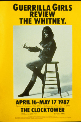 Guerrilla Girls Review The Whitney, one of the group's early posters.