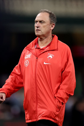 Swans coach John Longmire.