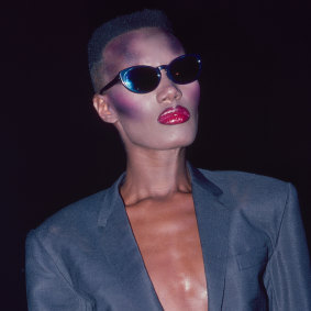 Mitchell admires the power-suiting style of Grace Jones.
