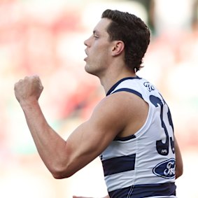 Rising Geelong big man Shannon Neale.