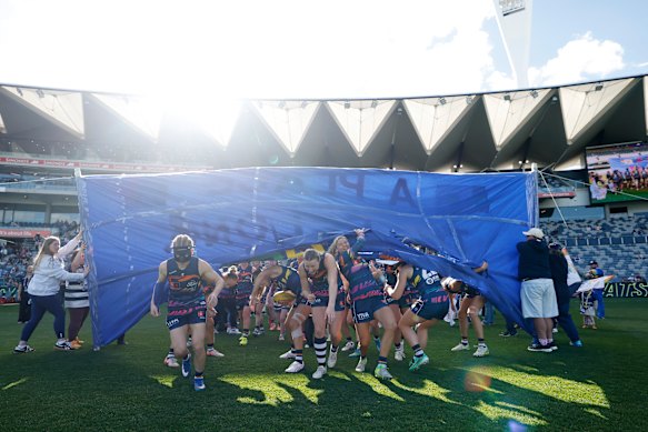 The Cats enter GMHBA Stadium for their home game on Saturday against GWS.