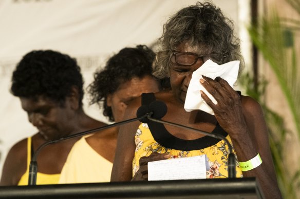 Dela Yunupingu pledged that her brother’s work would be carried on by his family.