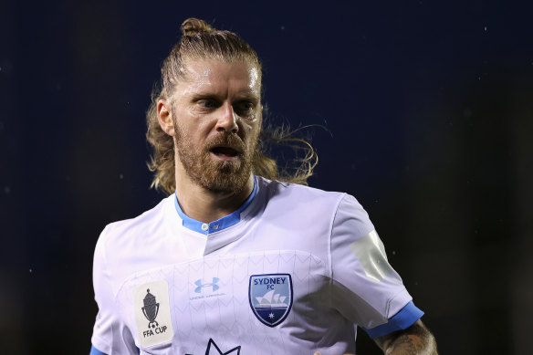 Sydney FC midfielder Luke Brattan may be out for the season. 