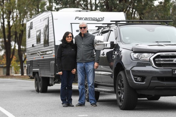 David Runkel and Sandy Runkel have hooked up the caravan and are on their way to NSW two days earlier than planned.