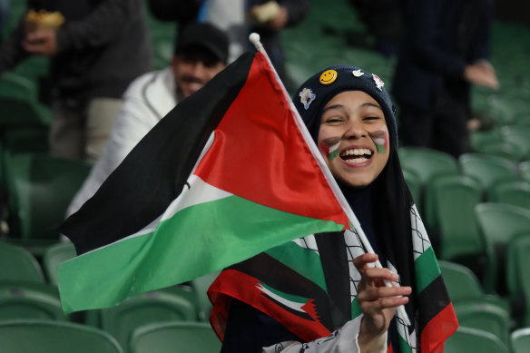 Palestine fan in Perth