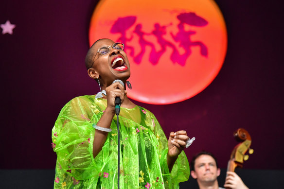 Cécile McLorin Salvant performing in New Orleans. 