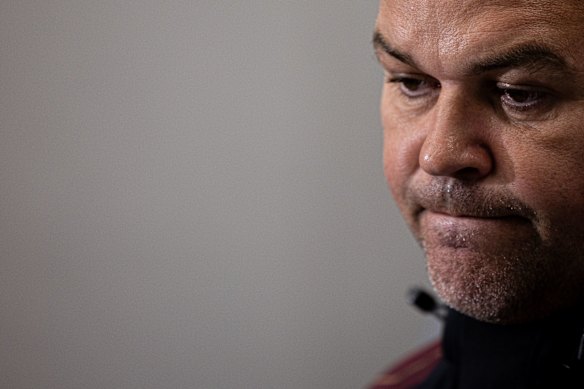 Anthony Seibold holds court.