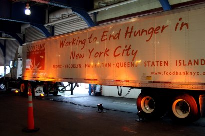 A Food Bank truck lies outside the Food Bank for New York City’s Annual “Can-Do” Awards Gala, 2006