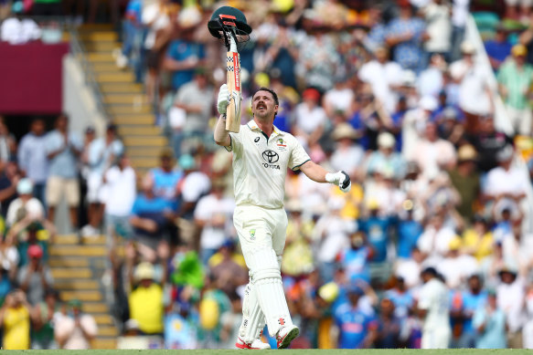 Travis Head celebrates a century at home this summer.