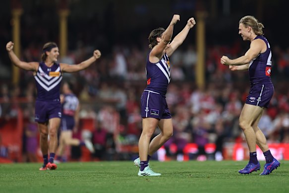 They’ve done it: Murphy Reid, Caleb Serong and Hayden Young are through to a grand final.