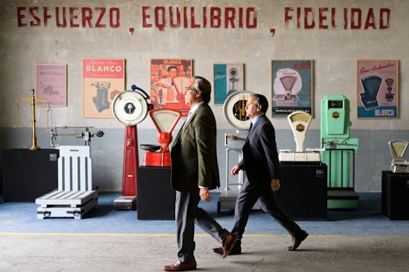 Javier Bardem and Rafa Castejon in The Good Boss.