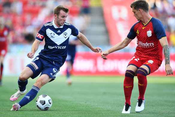Callum McManaman (left) is feeling welcome at Melbourne Victory and aims to rekindle the spark.