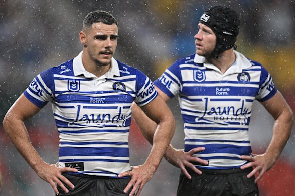 The Bulldogs were blown off the park in the first half by the Brisbane Broncos.