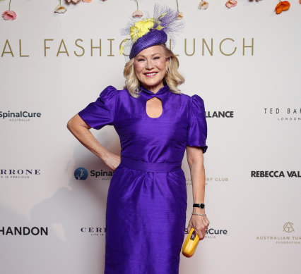 Kerri-Anne Kennerley: a picture of glamour at the Everest Carnival last year.