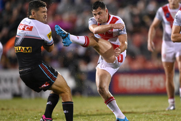 St Helens’ World Club Challenge hero Lewis Dodd.