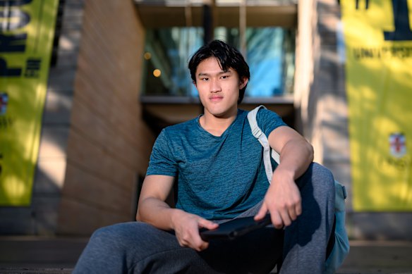 Chet Shen Law is facing two radically different costs for his university degrees.