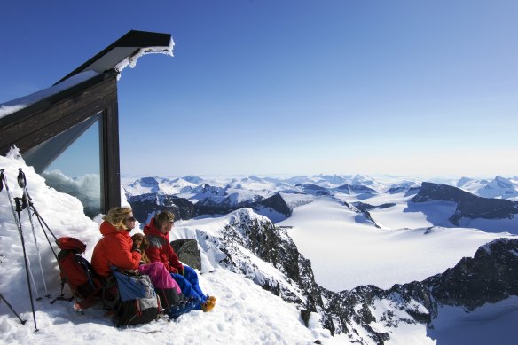 The view from the top – Galdhopiggen, the highest peak in Norway and Northern Europe.
