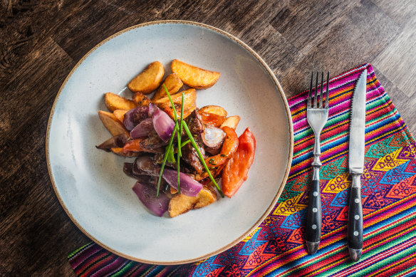 Lomo saltado – a Peruvian standard.