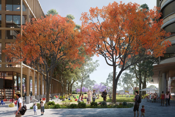 An artist impression of the Lindfield Village Hub development.