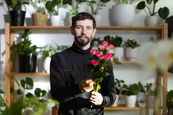 Adam Beehre isn’t sure why more men don’t take up floristry but says he is glad to offer something different to clients.
