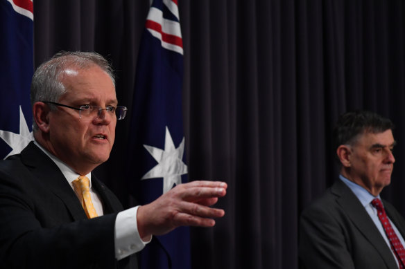 Prime Minister Scott Morrison took aim at profiteers in his press conference.