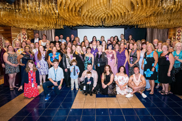 Tracey Sharpe went on a cruise to the Bahamas with 78 other leaplings in 2020.  