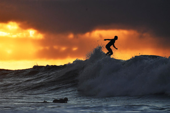 Many surfers consider Bells Beach a sacred place for surfing. 