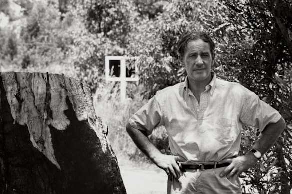 Sidney Nolan in Western Australia in 1962, the year he travelled to Auschwitz.  