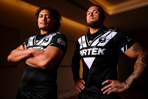 Naufahu Whyte and James Fisher-Harris are two members of New Zealand’s big World Cup forward pack.